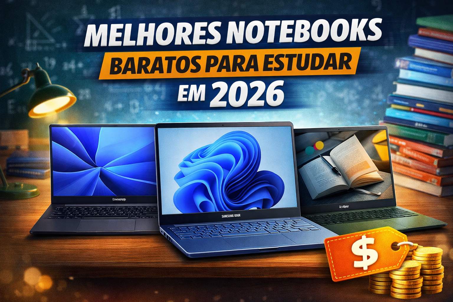 Melhores notebooks baratos para estudar em 2026
