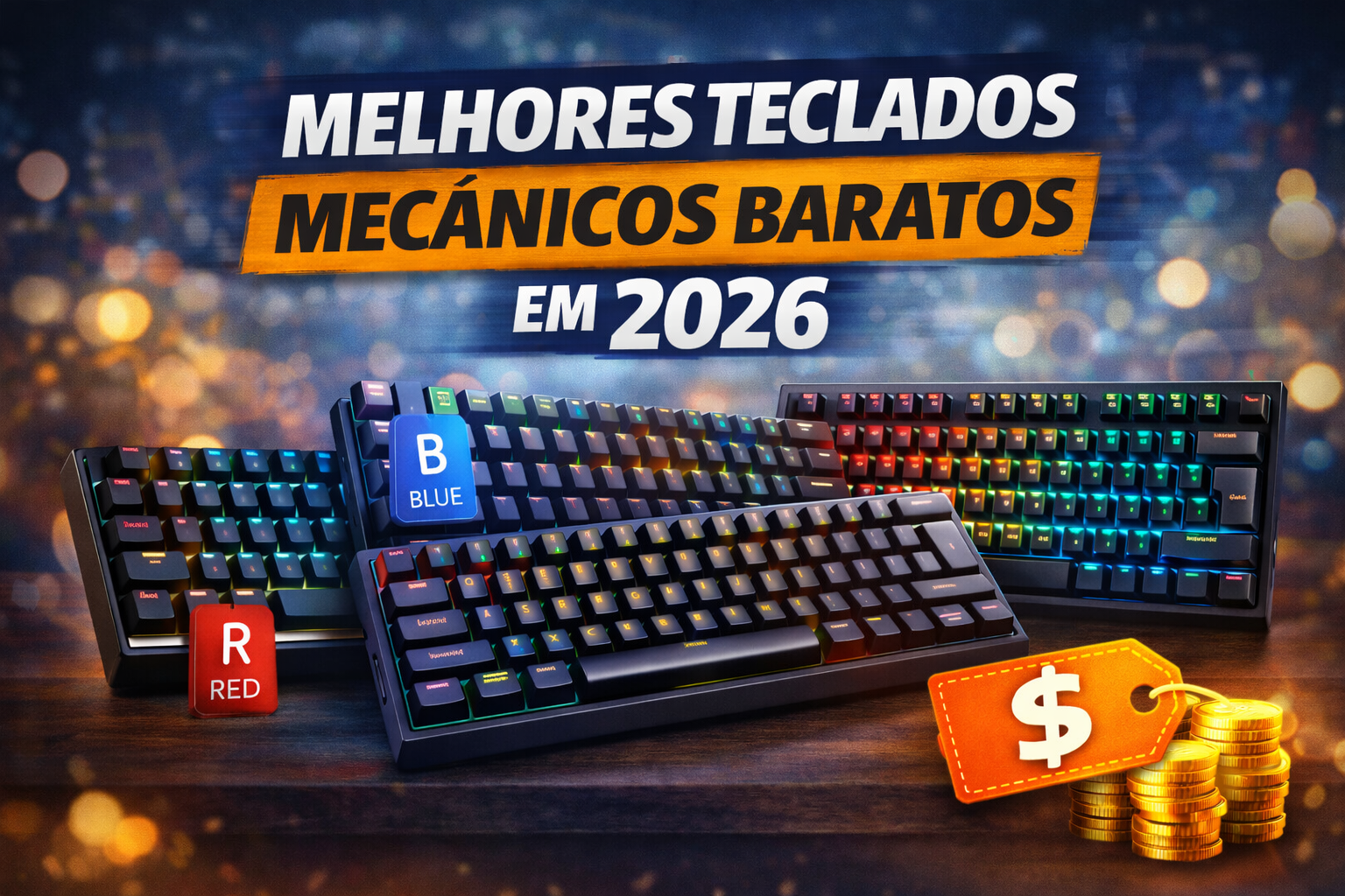 Melhores teclados mecânicos baratos em 2026